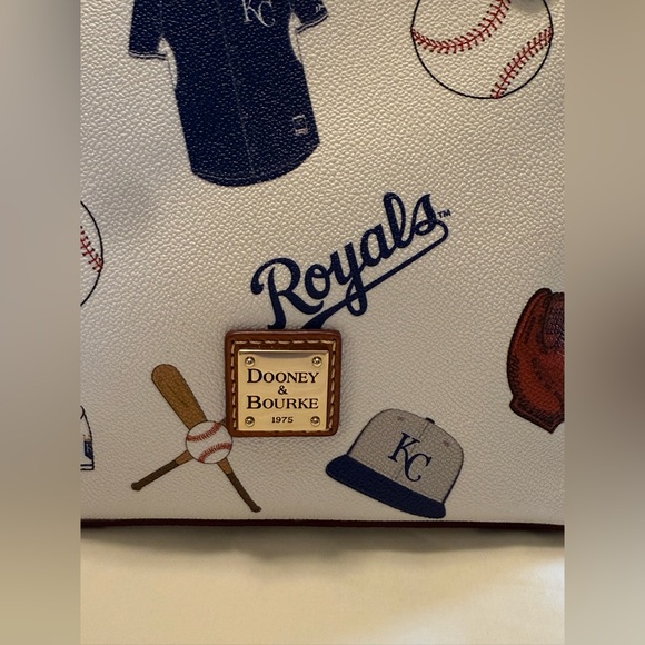 Dooney & Bourke Kansas City Royals Baseball Themed  Women's Satchel Bag - Picture 2 of 16